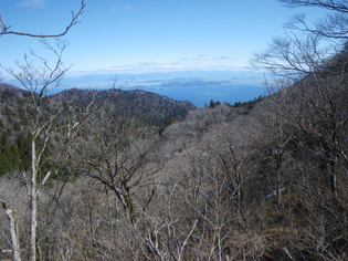 琵琶湖遠景（中峠手前）