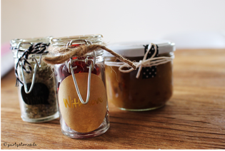 Bild: Upcycling, Recycling, Glas, Glasbehälter, Geschenk im Glas, Geschenke schön verpacken, Verpackungsideen, Partystories
