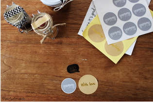 Bild: Sticker, Geschenkideen, Bild: Washitape zum Verpacken, Verpackungsideen, Geschenke schön verpacken, Partystories
