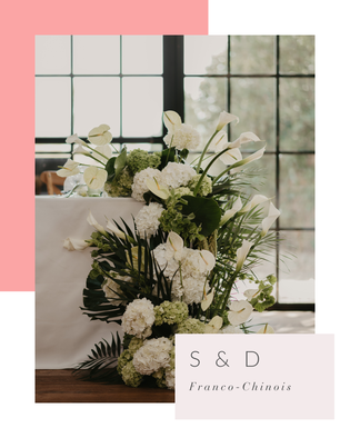 Décoration de la table des Mariés par une cascade de fleurs, lors d'un mariage sur Montpellier, mariage organisé par My Daydream Wedding, wedding planner et designer à Paris, Lille, la France