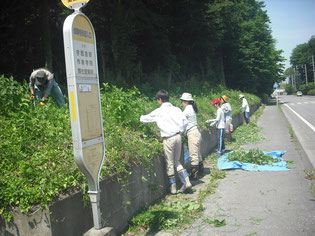 法面の草刈り