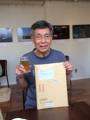 ☆右手にビール左手に通知書 in三軒茶屋キャロットタワー
