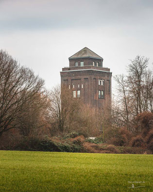 Förderturm der Zeche Preußen Wetterschacht Grevel in Derne im Ruhrgebiet