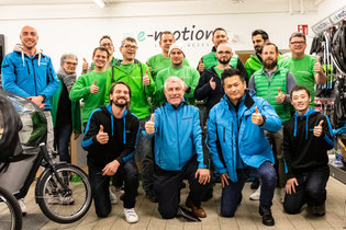 Das Team der e-motion e-Bike Welt Stuttgart