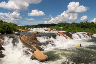 River rafting on the Nile, near Jinja