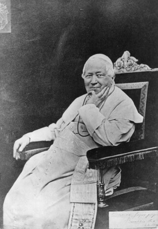Beato Pío IX. Pontífice de 1846 a 1878. Beatificado por gracia de Dios el año 2000