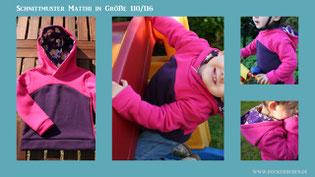 Bild: Schnittmuster Matthi Hoodie mit Kapuze