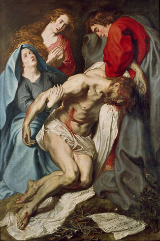 Anthony Van Dyck - "La déploration du Christ" - 1619 - Toile exposée à Oxford, Ashmolean Museum