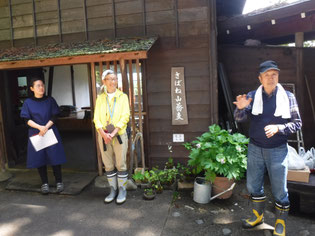 副住職兼そばうちの梅津さんと(永平寺で修行)記念撮影!