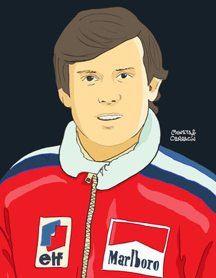Patrick Tambay by Muneta & Cerracín