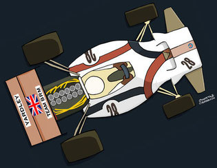 BRM P153 of John Cannon by Muneta & Cerracín