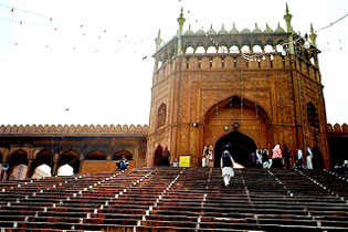 die Freitags-Moschee in Delhi