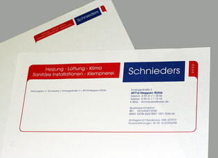 Briefbogen, Erst- und Zweitblatt