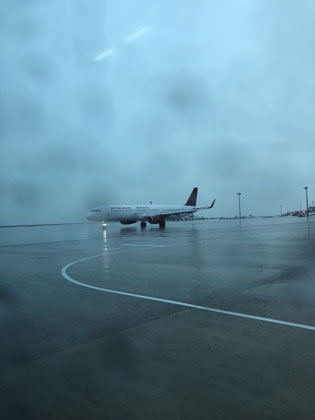 シンガポールエアライン臨時便 中部国際空港 台風21号