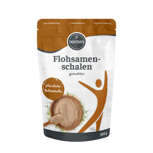 borchers Flohsamenschalen gemahlen im Standbeutel