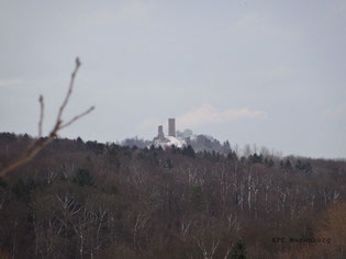 Eine tolle Aussicht auf die Burg Merenberg