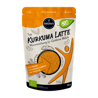 borchers Kurkuma Latte bio Standbeutel, 80g