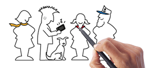 Whiteboard Animation Videos – die Faszination der zeichnenden Hand - Scribble-Video