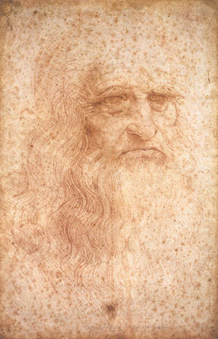 肖像画 「レオナルド・ダ・ヴィンチ (Leonardo da Vinci)」