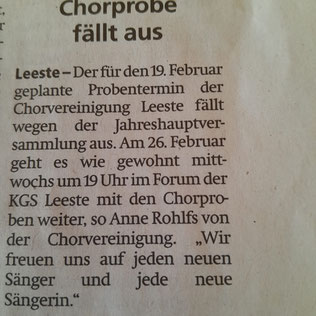 Weser-Kurier vom 18.02.2025