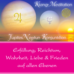 Das Titelbild des Albums Ayurveda Herz Meditation von Sayama Music Richard Hiebinger. Es zeigt einen rosa Buddha vor einer wunderschönen violetten Blüte und die Blume des Lebens