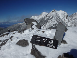 八ヶ岳　西岳　雪山　登山　ガイド
