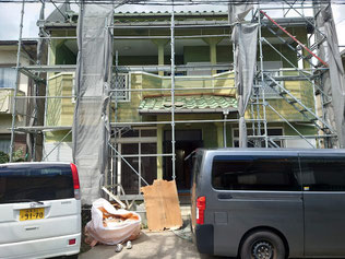 イクメンリフォームによる岐阜県不破郡垂井町の住宅の外壁屋根の激安塗装工事