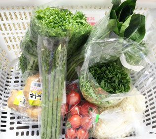 地元の農家さんの新鮮な野菜