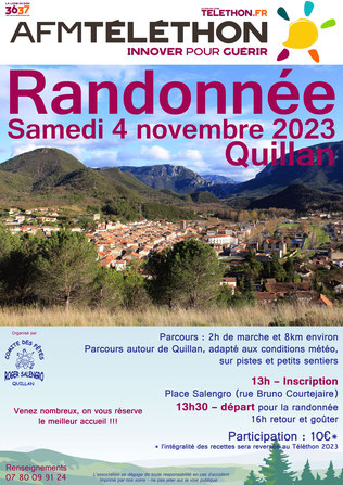 Rando Téléthon - Quillan