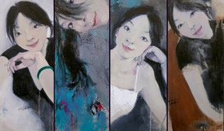 心情四重 THOSE DAYS 50X100CM 布面油画 OIL ON CANVAS 2007