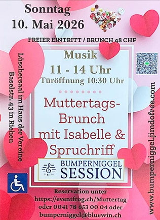 #Konzert #Sonntagsbrunch 10 Mai in Riehen, 11 Uhr #Dialekt #Mundart #Elsässisch