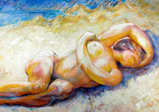 Erschöpfewnde Mittagshizze - Acryl - 60x80 - H.Franz©