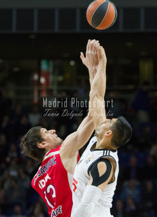 Baloncesto. Euroliga, Real Madrid, Estrella Roja. Gustavo Ayón