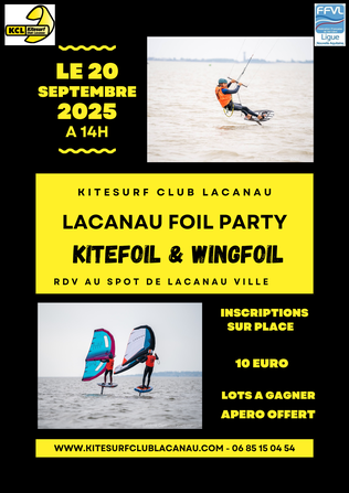 Competition kitefoil et wingfoil lacanau