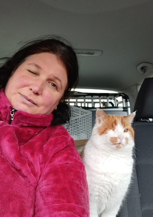 Christina mit Charly