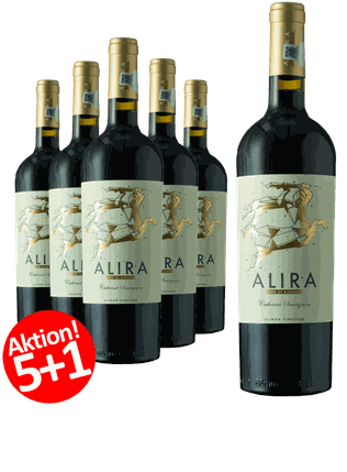 6-er Weinpaket | ALIRA Cabernet Sauvignon 2018 - Trockener Rotwein aus Rumänien