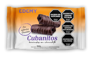 CUBANITOS BAÑADOS CON CHOCOLATE. Presentación 900Grs. Origen Argentina.