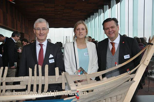 Minister Bourgeois, auteur Tinne Jacobs en schepen Van de Velde