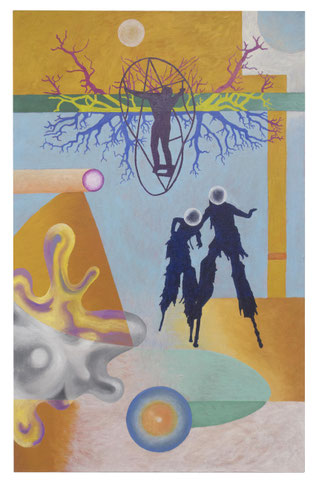 Inner Circle 10, 77x122 cm, Öl auf Leinwand, 2020