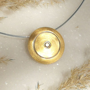 Symbol Schmuckanhänger Silber Gold rund