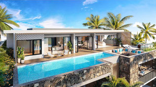 nouvelle résidenced'appartements et penthouse de 3 et 4 chambres avec piscine  kalodyne Bay à île Maurice 