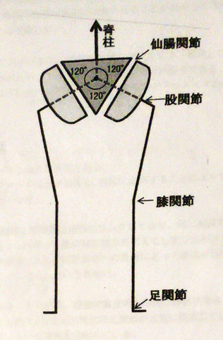 三関節原理（図が歪んでしまいました）