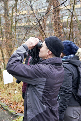 Vogelbeobachtung mit dem NABU Leipzig. Foto: René Sievert