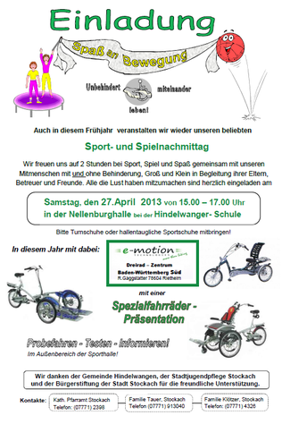 Sport- und Spielnachmittag