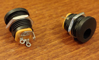 DC Power Jack for 2.1mm Power Supply - Top Quality DIY Guitar Pedal Kits