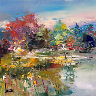 "Devant les pistils" - 30x30 