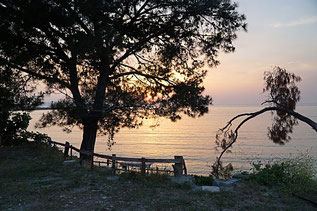 Wunderschöner Sonnenuntergang in der nähe von Izmir