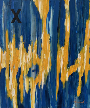 Lucky Marble X 12  455mm×530mm  F10   Acrylic, wood   2019