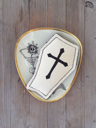 Plastikfreier Spülschwamm Halloween mit Aufdruck Kreuz