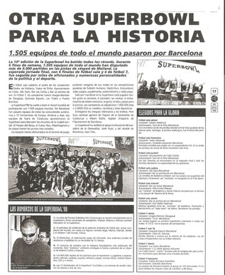La Superbowl de futbol sala va aconseguir més de 700 impactes en premsa esportiva en 6 anys. Especialment Sport, Mundo Deportivo i Marca.